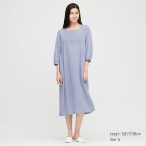 Uniqlo rayon square neck dress size M